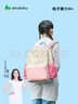 SHUKIKU兒童書(shū)包1-3年級小學(xué)生超輕防潑水透氣背包戶(hù)外旅游桃子果汁M+碼 曬單實(shí)拍圖