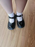 DUTRIEUX兒童皮鞋女學(xué)院風(fēng)小皮鞋黑色新款公主鞋小女孩表演時(shí)尚單鞋演出鞋 女童時(shí)尚休閑小皮鞋【黑色小花】 30  碼【內長(cháng)約18.3cm】尺碼偏小 曬單實(shí)拍圖