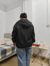 啄木鳥(niǎo)2025秋裝獨特連帽沖鋒寬松外套女春季百搭通勤休閑小眾夾克 黑色 【官方】【顯高有里布】 XL 建議120-135斤 曬單實(shí)拍圖