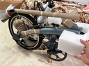 大行（DAHON）P10折疊自行車(chē)20英寸10速鋁合金成人通勤V剎 PAA003 消光灰藍 曬單實(shí)拍圖