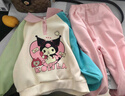 G.DUCKKIDS小黃鴨女童春裝套裝2025新款洋氣兒童裝女孩衣服秋季寶寶運動(dòng)衛衣 粉色庫洛米撞色【春秋款】 100 建議25-30斤2-3歲 曬單實(shí)拍圖