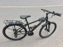 鳳凰自行車(chē)山地自行車(chē)男士變速單車(chē)女青少年成人學(xué)生公路賽車(chē) 途瑞 鋼架【輻條】消光黑 27.5寸【適合170-195cm】 24速卡式碟剎 曬單實(shí)拍圖