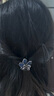 奇美拉（CHIMERA）水晶花朵小發(fā)抓夾女發(fā)飾劉海頂夾半扎披發(fā)發(fā)卡女生日禮物 曬單實(shí)拍圖