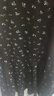 百圖betu女裝秋季新款連衣裙法式印花針織吊帶裙裙子女2408T86 黑色 M 曬單實(shí)拍圖
