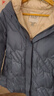 菲妮迪（FINITY）品牌90白鵝絨羽絨服冬季連帽時(shí)尚保暖中長(cháng)款外套女 灰藍色 L 曬單實(shí)拍圖