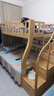 昌勝隆實(shí)木加粗上下床兒童子母床上下鋪家用多功能高低床宿舍雙層 清漆梯柜+書(shū)架+抽屜+5CM椰棕床墊 上鋪寬130下鋪寬150 曬單實(shí)拍圖