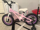 優(yōu)貝（RoyalBaby）兒童自行車(chē)男女鎂合金單車(chē) 月亮系列3-5歲 宇航員14寸 粉色 曬單實(shí)拍圖