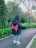 G.DUCKKIDS小黃鴨女童羽絨服中長(cháng)款大蝴蝶結白鴨絨外套兒童冬裝防寒連帽衣服 黑色 90 cm 曬單實(shí)拍圖