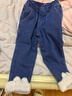 戴維貝拉（DAVE＆BELLA）冬裝加絨女童牛仔褲新款小童休閑褲洋氣兒童褲子女寶寶長(cháng)褲 牛仔藍DB4243179-N  110 cm（建議身高100-110cm） 曬單實(shí)拍圖