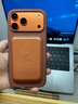 Apple/蘋果 iPhone 精織斜紋卡包-狐絨橘色 適用磁吸手機(jī) 背貼卡套公交地鐵信用卡卡包一體 曬單實(shí)拍圖