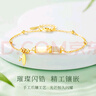 央創(chuàng  )時(shí)尚【中國黃金】銀手鏈女款生日禮物女生女士實(shí)用高端送女友老婆S925 曬單實(shí)拍圖