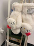 諄梧HelloKitty手套女冬季毛絨可愛(ài)加絨韓版可掛脖連指騎車(chē)防寒風(fēng)加厚 立體kt貓手套【白色】 曬單實(shí)拍圖