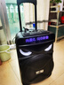 索愛(ài)（soaiy）T82廣場(chǎng)舞音響移動(dòng)便攜式拉桿戶(hù)外無(wú)線(xiàn)藍牙唱卡拉OK歌大音量重低音歌詞顯示音箱 雙充電麥克風(fēng) 曬單實(shí)拍圖