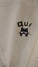 名創(chuàng  )優(yōu)品（MINISO）短袖男純棉休閑寬松夏季圓領(lǐng)百搭青少年潮流半袖t恤 淺米 XL 曬單實(shí)拍圖