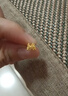 周六福5G工藝蝴蝶黃金耳釘女足金生日禮物計價(jià)A0913572 一對 約0.91g  曬單實(shí)拍圖