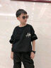 G.DUCKKIDS男童衛衣春秋款2024新款秋季加絨加厚上衣中大童兒童男孩秋冬裝潮 黑色 170 建議160-170cm13-15歲 曬單實(shí)拍圖