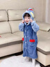G.DUCKKIDS童裝男童睡衣冬季兒童家居服小童冬裝加厚珊瑚絨長(cháng)款奧特曼浴袍 藍色【奧特曼】 140 建議130-140cm9-10歲cm 曬單實(shí)拍圖