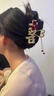蔓笙高級感喜字流蘇抓夾女2025新款頭飾發(fā)夾子新娘結婚敬酒服訂婚發(fā)卡 喜字玫瑰抓夾 【主圖同款】 曬單實(shí)拍圖