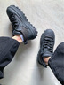 莎萊茜（SALAXI）2025新款秋冬登峰高幫男鞋厚底增高情侶休閑鞋女百搭加絨氣墊鞋 黑色【皮里】 41 【男款】 曬單實(shí)拍圖
