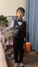 羅蒙兒童西裝套裝男童禮服新中式中國風(fēng)主持人演出服表演西服 黑色130 曬單實(shí)拍圖
