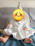 G.DUCKKIDS小黃鴨兒童生日禮服裙女童連衣裙秋裝寶寶周歲公主裙花童演出裙子 珠光裙長(cháng)袖加禮帽 90 cm 曬單實(shí)拍圖