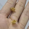 周大福鏤空爆閃方糖星星足金黃金耳飾耳釘(工費260)約1.85g EOF1673七夕 曬單實拍圖
