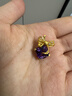 福來(lái)島黃金單吊墜女足金項墜三金首飾東方絕色紫水晶培育鉆金吊墜 工費：706元（克重誤差±20%，介意慎拍） 2.46克（預售多退少補） 曬單實(shí)拍圖