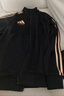 阿迪達斯 （adidas）運動(dòng)套裝男2025秋季跑步運動(dòng)套裝防風(fēng)夾克收腿褲兩件套 黑/黑 XL 曬單實(shí)拍圖