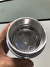 DICAZEE德國高檔999純銀內膽保溫杯雪花銀泡茶保溫杯保健足銀杯生日送禮 星河銀 禮盒70克銀 300ml 曬單實(shí)拍圖