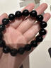潮之夢(mèng)黑瑪瑙手串男士水晶黑色瑪瑙串珠玉髓手鏈女款素圈小珠子單圈配飾 珠徑-12mm(男女通款)-黑瑪瑙 曬單實(shí)拍圖