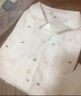 巴拉巴拉童裝寶寶外套兒童上衣2025新款秋裝男女童衣服復古美式提花插肩袖 粉紅A61349 110 曬單實(shí)拍圖
