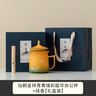 心去處故宮文創(chuàng  )陶瓷茶杯禮盒送男女長(cháng)輩爸爸生日新年春節禮物喬遷伴手禮 仙鶴呈祥青黃辦公杯+線(xiàn)香-禮盒裝 實(shí)用送同事朋友退休離職禮物 曬單實(shí)拍圖