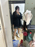 FILA斐樂(lè )官方女裝外套秋季上衣多彩潮流加絨保暖開(kāi)衫連帽小熊外套 正黑色-F51W138599FBK(加絨) 170/88A/L 曬單實(shí)拍圖