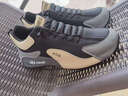 男鞋冬季皮面運動(dòng)鞋透氣大碼內增高減震軟底耐磨跑步鞋休閑阿甘鞋 NAW2501黑灰 39 曬單實(shí)拍圖