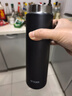 虎牌（TIGER）不銹鋼輕量便攜保溫保冷水杯子MMZ-A50C-KG石墨黑500ml 曬單實(shí)拍圖