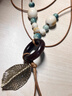 妙占新中式禪意長(cháng)款陶瓷毛衣鏈女民族風(fēng)項鏈波西米亞國風(fēng)漢服配飾吊墜 一葉青蓮 曬單實(shí)拍圖