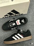 adidas T頭鞋 VL COURT復(fù)古板鞋德訓(xùn)鞋男女阿迪達(dá)斯輕運(yùn)動(dòng) 漢玉白/黑色/樹脂黃   38 曬單實(shí)拍圖