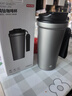 京東京造 鈦健康咖啡杯【內外純鈦】保溫便攜隨行高檔送禮水杯 灰520ml 曬單實(shí)拍圖