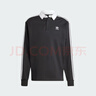 阿迪達斯 （adidas）三葉草系列 男 Rugby polo 長(cháng)袖 IZ4806 黑色  M  曬單實(shí)拍圖