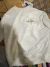 棉致美式扎染重磅衛衣男2025秋冬季新款加絨寬松長(cháng)袖T恤上衣打底衫 白色(ZYL03黑字) L 【115-130斤】 曬單實(shí)拍圖