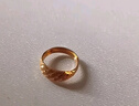 中鑫珠寶 黃金戒指斜紋女999.9足金指環(huán)送媽媽金戒指結(jié)婚金首飾 可調(diào)節(jié)活口 【現(xiàn)貨】5.55g 曬單實(shí)拍圖