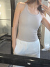 Lee Cooper帶胸墊一體式吊帶背心女外穿內搭休閑百搭美背打底上衣修身顯瘦 曬單實(shí)拍圖
