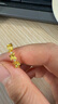 萃華金店足金999琺瑯愛(ài)心黃金戒指時(shí)尚婚慶三金女戒送女友老婆生日禮物 鑲鉆蝴蝶戒指金重約3.2g 曬單實(shí)拍圖