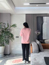 班尼路衛衣女裝秋冬季新款長(cháng)袖套頭外套加絨加厚保暖上衣服女生潮流圓領(lǐng) 煙粉#BL愛(ài)心藍探索K 【常規款】 XL 曬單實(shí)拍圖