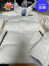 FILA 斐樂(lè )官方女士羽絨服時(shí)尚休閑簡(jiǎn)約基礎連帽外套 云菇白-WT M (165) 84A 曬單實(shí)拍圖