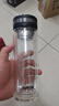 蘇泊爾（SUPOR）雙層玻璃杯辦公泡茶杯男女士茶水分離杯車(chē)載水杯子辦公泡茶杯子 曬單實(shí)拍圖