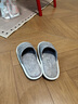 內泊（NEIBO）【超舒服】棉麻拖鞋男士春秋冬地暖氣防滑防臭大碼乳膠軟底女素37 曬單實(shí)拍圖