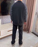 Walker Shop高端三件套運動(dòng)套裝男【優(yōu)質(zhì)棉】春秋休閑跑步衛衣中老年加絨外套 黑色三件套A款 XL 120-140斤 曬單實(shí)拍圖