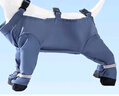 嬉皮狗（hipidog）小狗狗防塵褲遛彎褲秋冬防脫防蟲(chóng)保暖四腳褲腳套泰迪小型幼犬衣服 賈斯灰連腳【防水防臟】 2XL 建議體重14-17斤內 曬單實(shí)拍圖