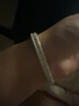 APM Monaco密鑲手鐲簡約前衛(wèi)方形手飾情侶送女友送閨蜜禮物 銀白色密鑲手鐲 M 曬單實拍圖
